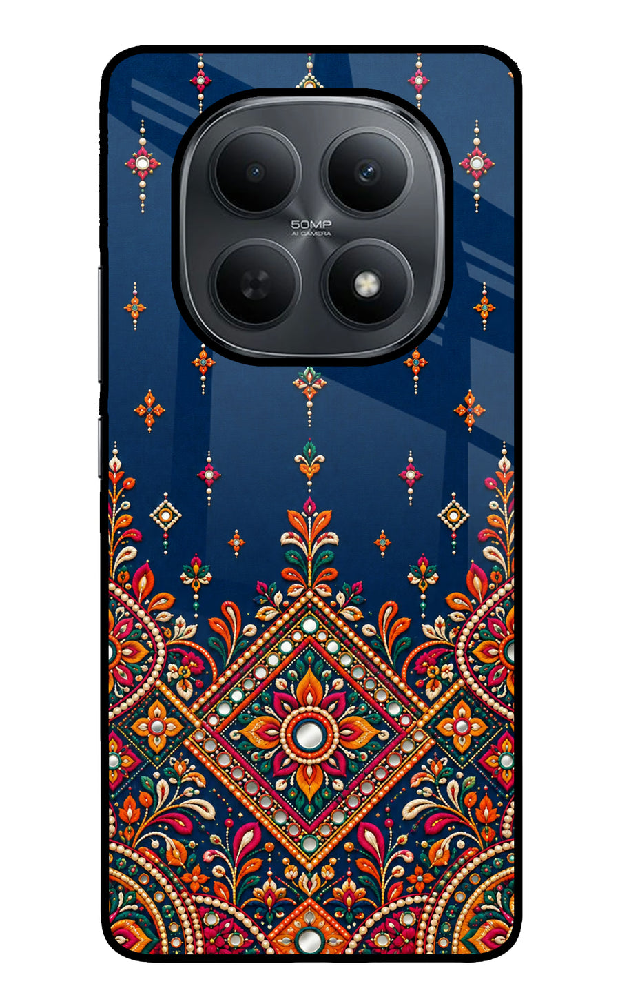 Neel Noor Poco M8 5G Back Cover, Metal case