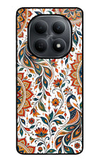 White Mayura Poco M8 5G Metal Case Back Cover by Casekaro