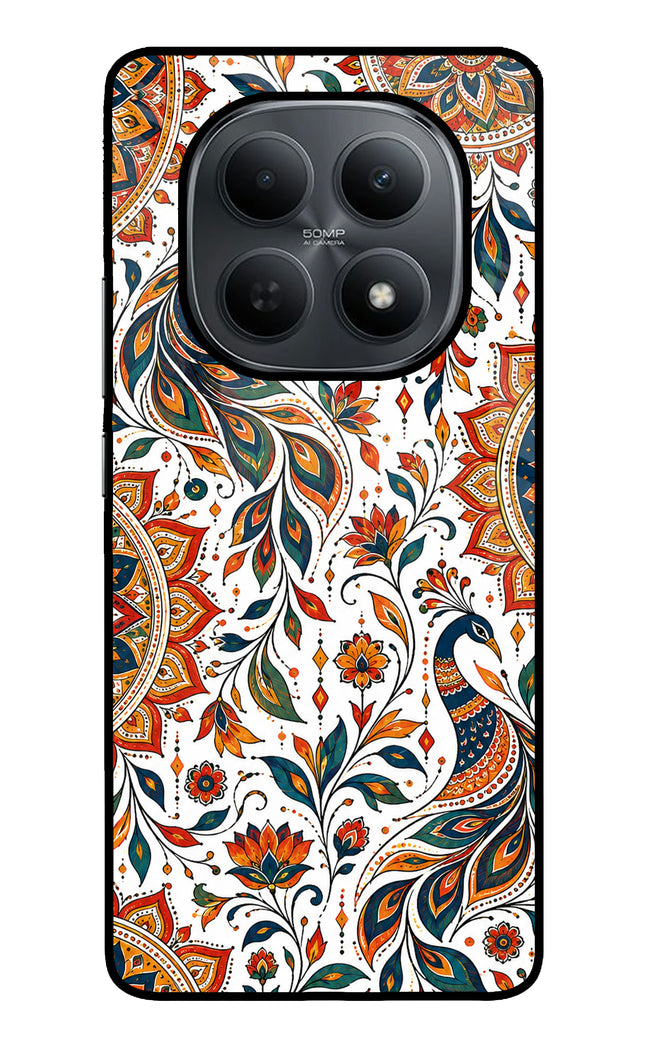 White Mayura Poco M8 5G Metal Case Back Cover by Casekaro