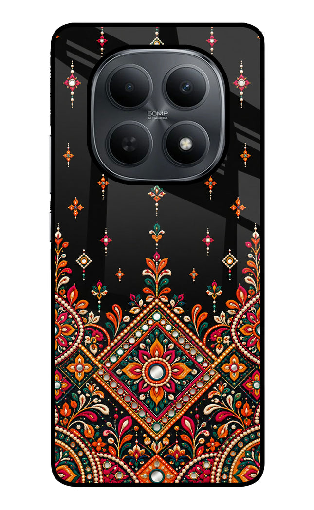 Noir Mehfil Poco M8 5G Metal Case Back Cover by Casekaro