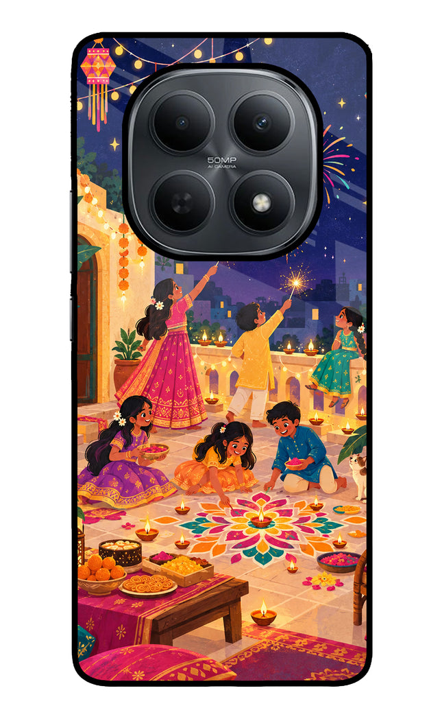 Diwali Night Poco M8 5G Metal Case Back Cover by Casekaro