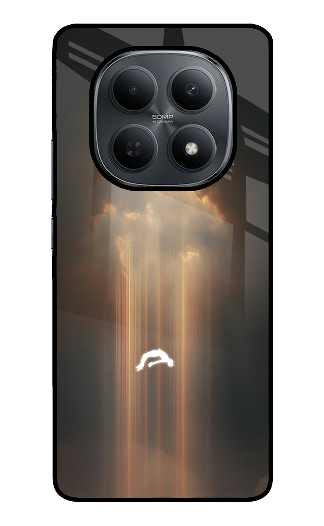 Heavenly Beam Poco M8 5G Metal Case Back Cover by Casekaro