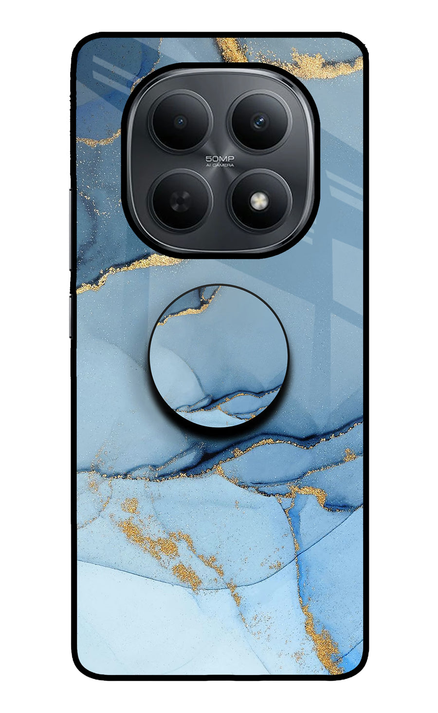 Blue Marble Poco M8 5G Pop Case, Metal case