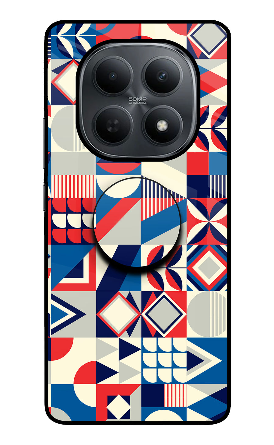 Colorful Pattern Poco M8 5G Pop Case, Metal case