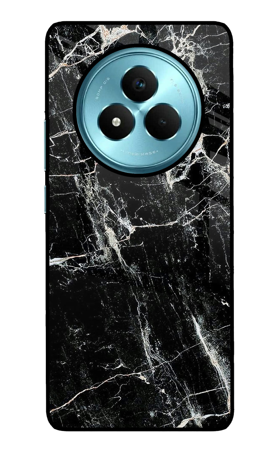 Black Marble Texture Realme Narzo 80 Pro 5G Back Cover, Metal case