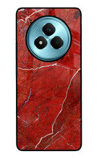 Red Marble Design Realme Narzo 80 Pro 5G Metal Case Back Cover by Casekaro