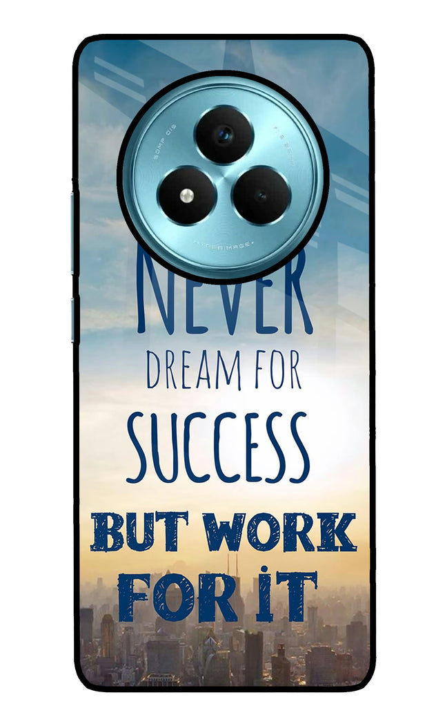 Never Dream For Success But Work For It Realme Narzo 80 Pro 5G Metal Case Back Cover by Casekaro