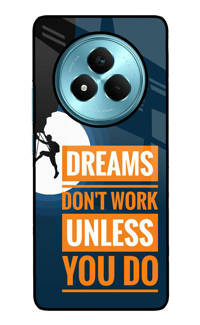 Dreams Don’T Work Unless You Do Realme Narzo 80 Pro 5G Metal Case Back Cover by Casekaro