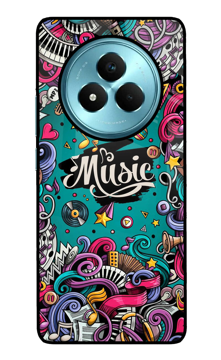 Music Graffiti Realme Narzo 80 Pro 5G Back Cover, Metal case