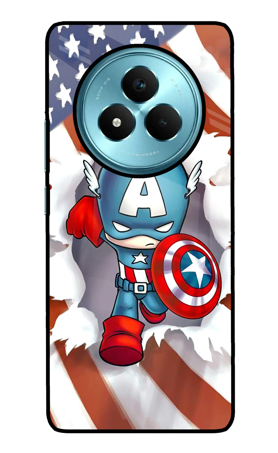 Captain America Realme Narzo 80 Pro 5G Back Cover, Metal case