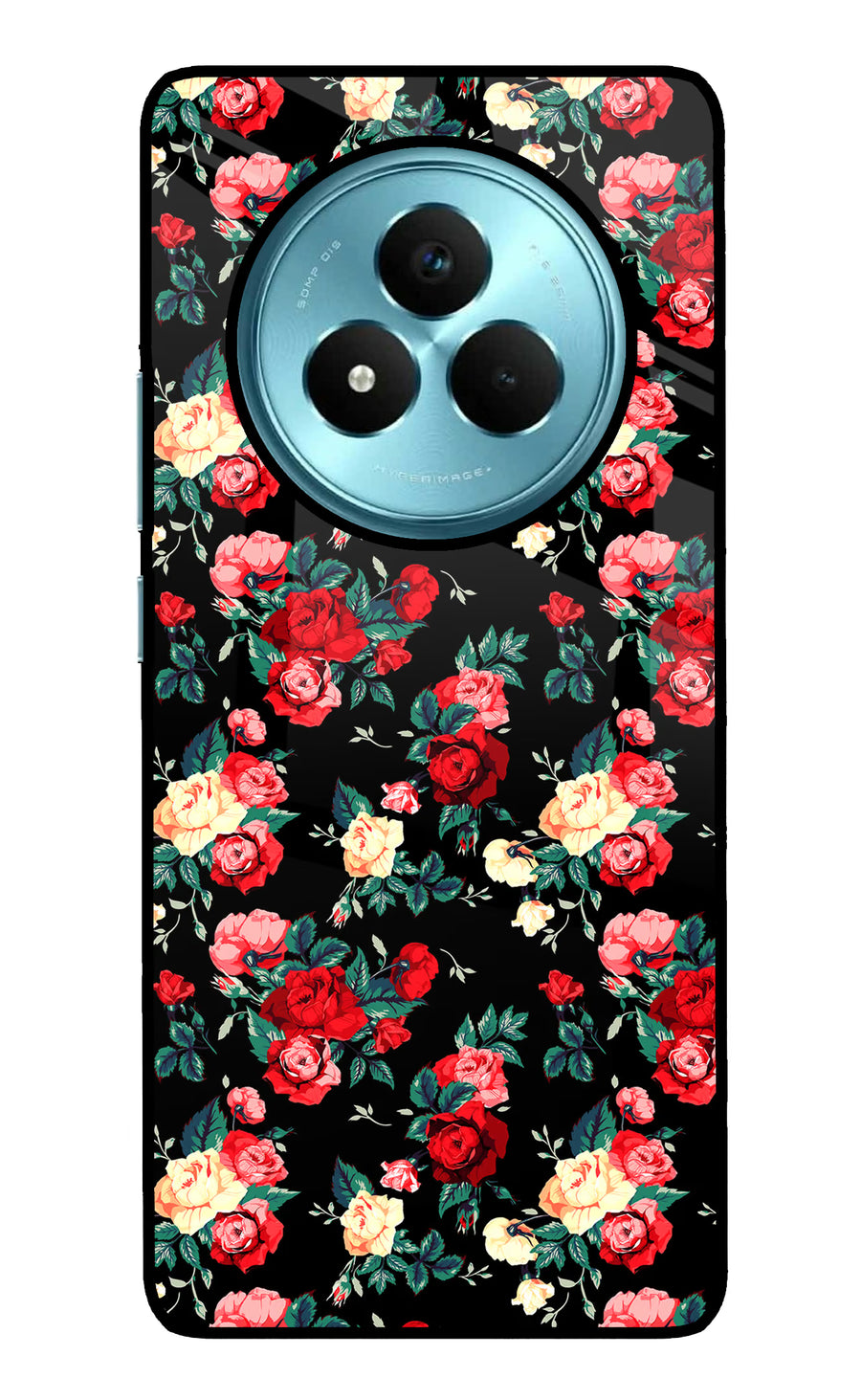 Rose Pattern Realme Narzo 80 Pro 5G Back Cover, Metal case