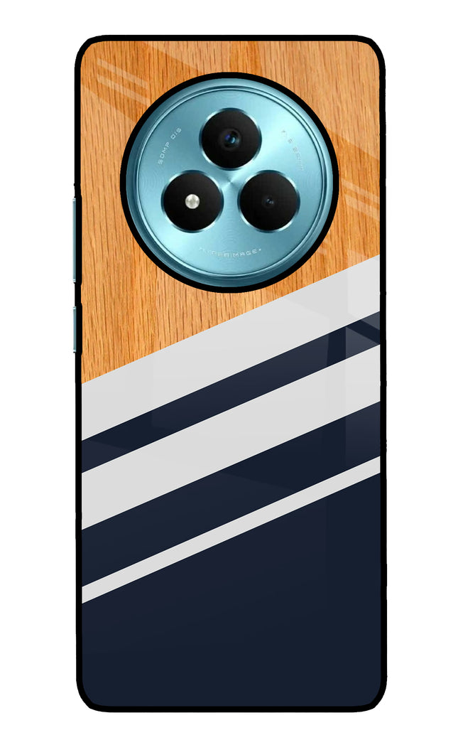 Blue and white wooden Realme Narzo 80 Pro 5G Metal Case Back Cover by Casekaro