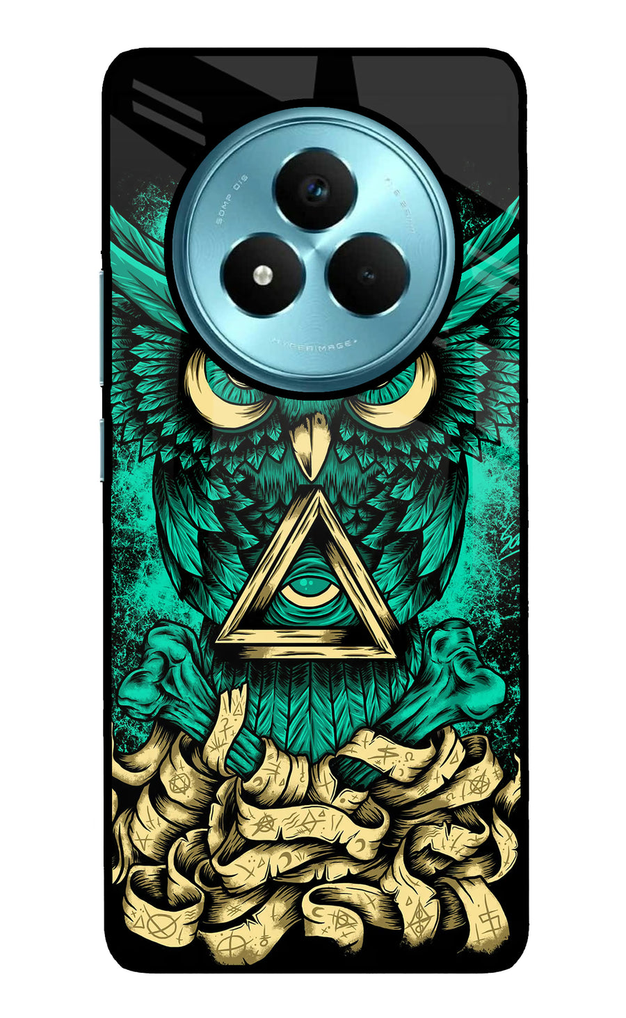 Green Owl Realme Narzo 80 Pro 5G Back Cover, Metal case