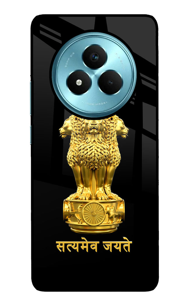 Satyamev Jayate Golden Realme Narzo 80 Pro 5G Metal Case Back Cover by Casekaro