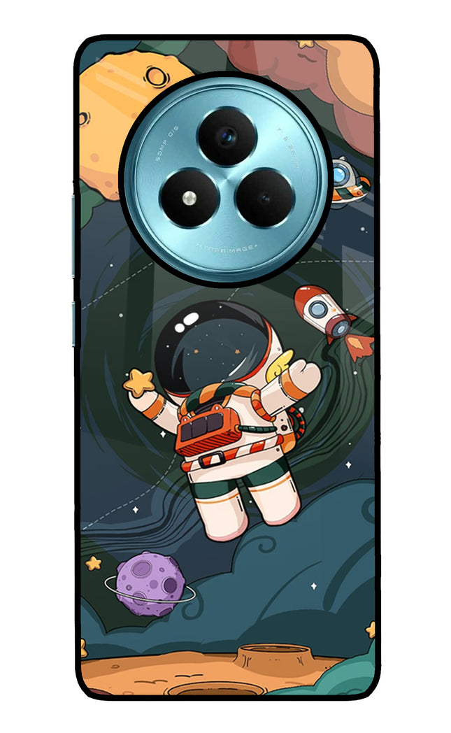 Cartoon Astronaut Realme Narzo 80 Pro 5G Metal Case Back Cover by Casekaro