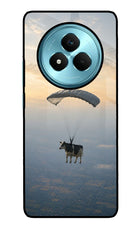 Skydiving Cow Realme Narzo 80 Pro 5G Metal Case Back Cover by Casekaro