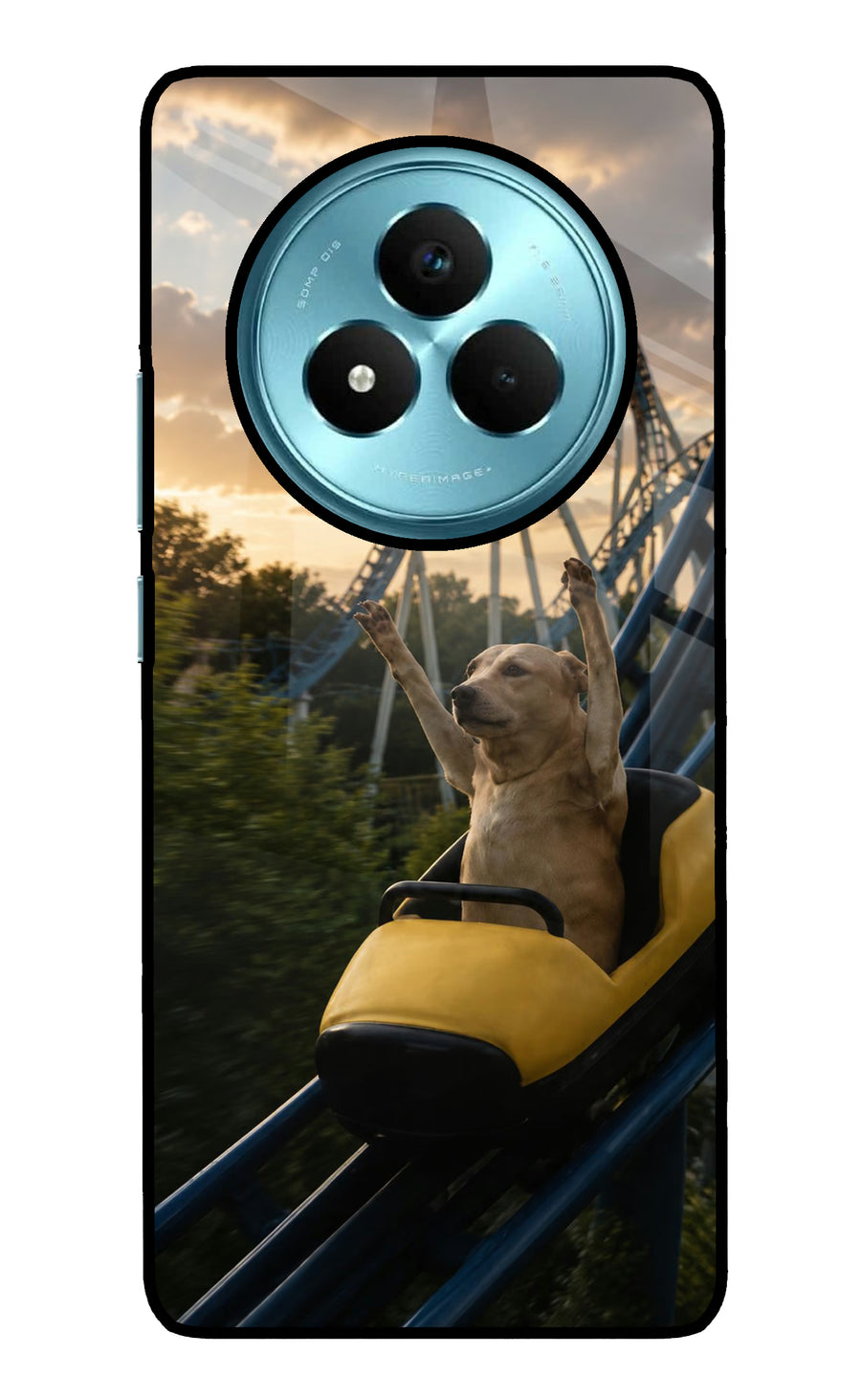 Rollercoaster Dog Realme Narzo 80 Pro 5G Back Cover, Metal case