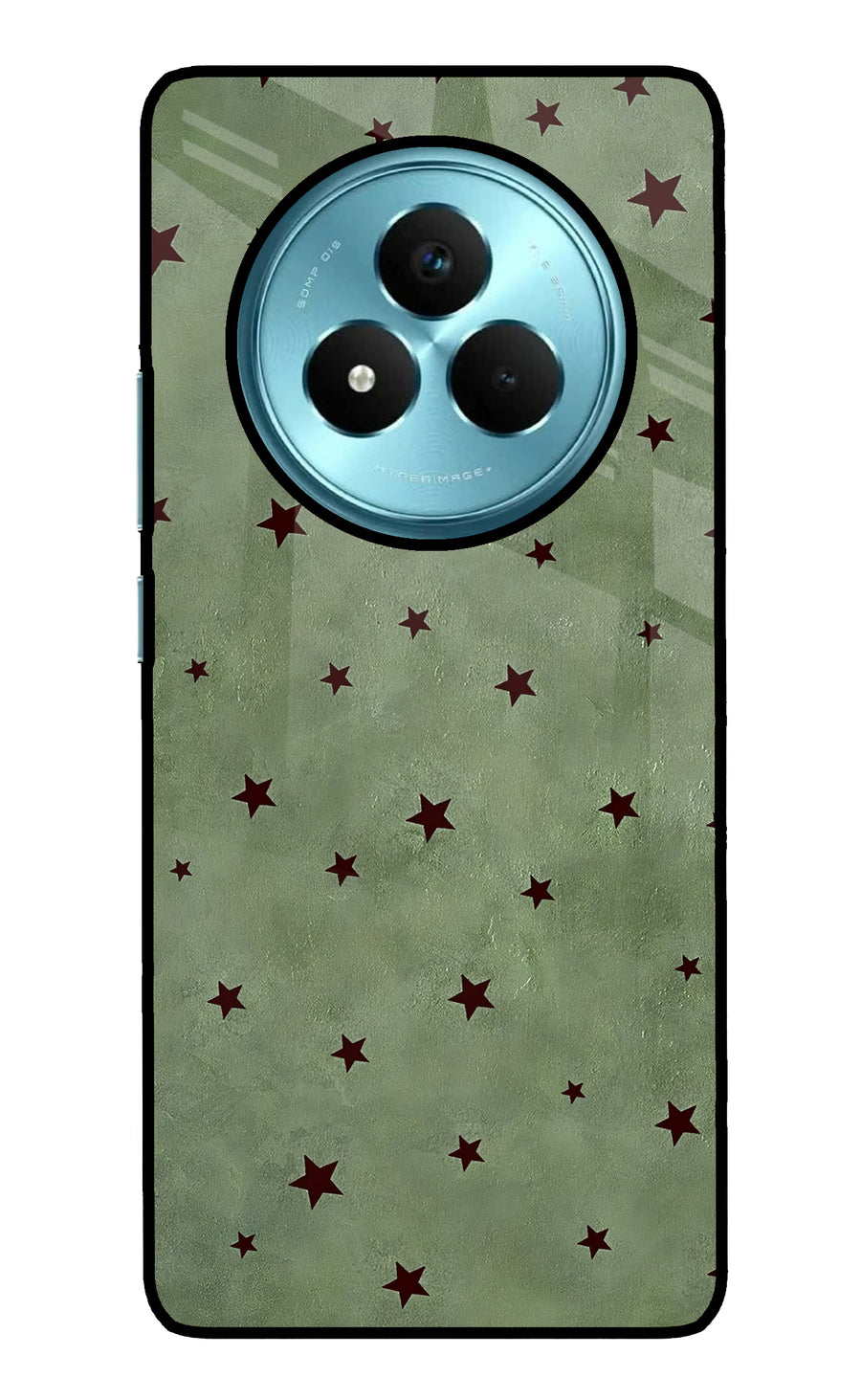 Green Stars Realme Narzo 80 Pro 5G Back Cover, Metal case