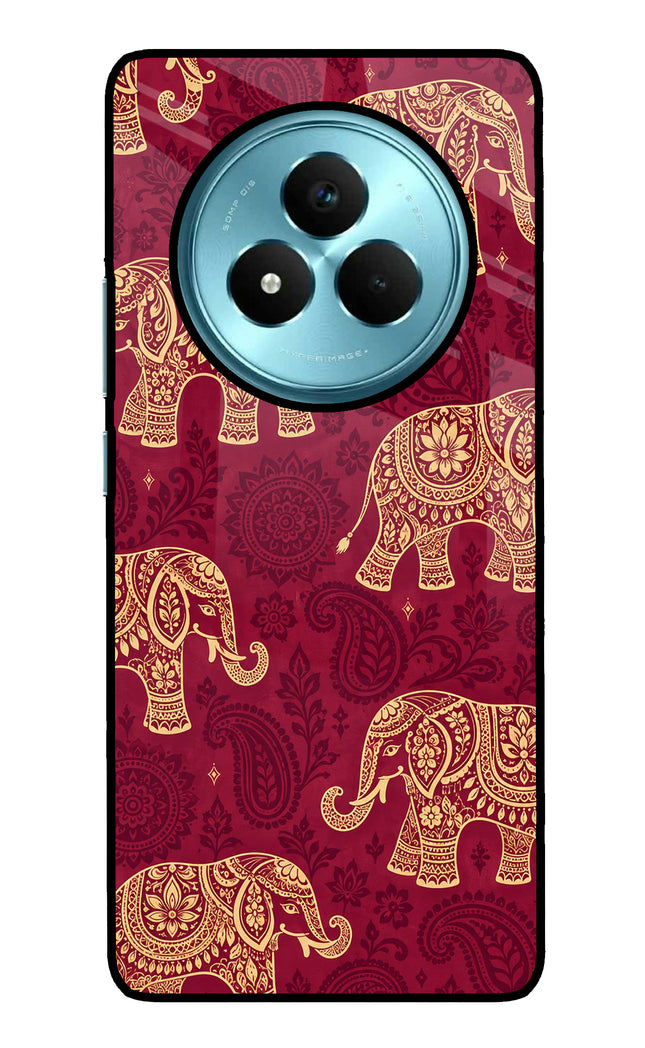 Maroon Elephant Realme Narzo 80 Pro 5G Metal Case Back Cover by Casekaro