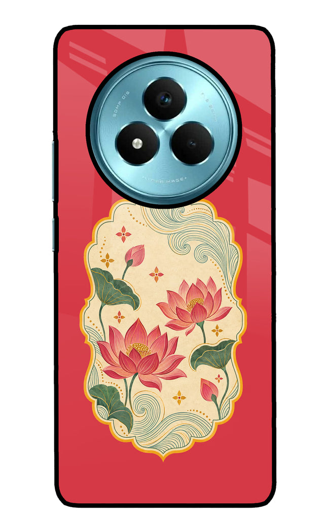 Pink Lotus Realme Narzo 80 Pro 5G Metal Case Back Cover by Casekaro