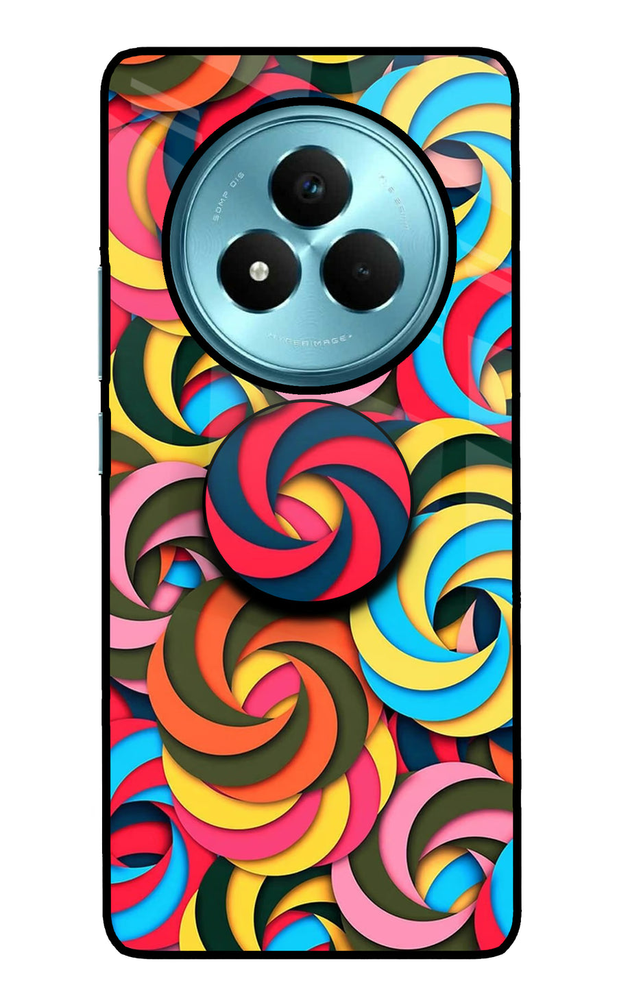 Spiral Pattern Realme Narzo 80 Pro 5G Pop Case, Metal case