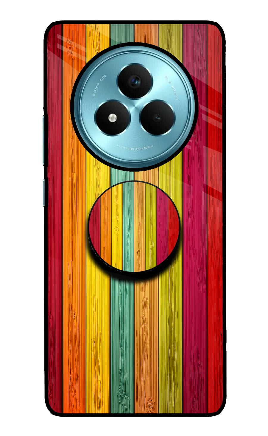 Multicolor Wooden Realme Narzo 80 Pro 5G Pop Case, Metal case