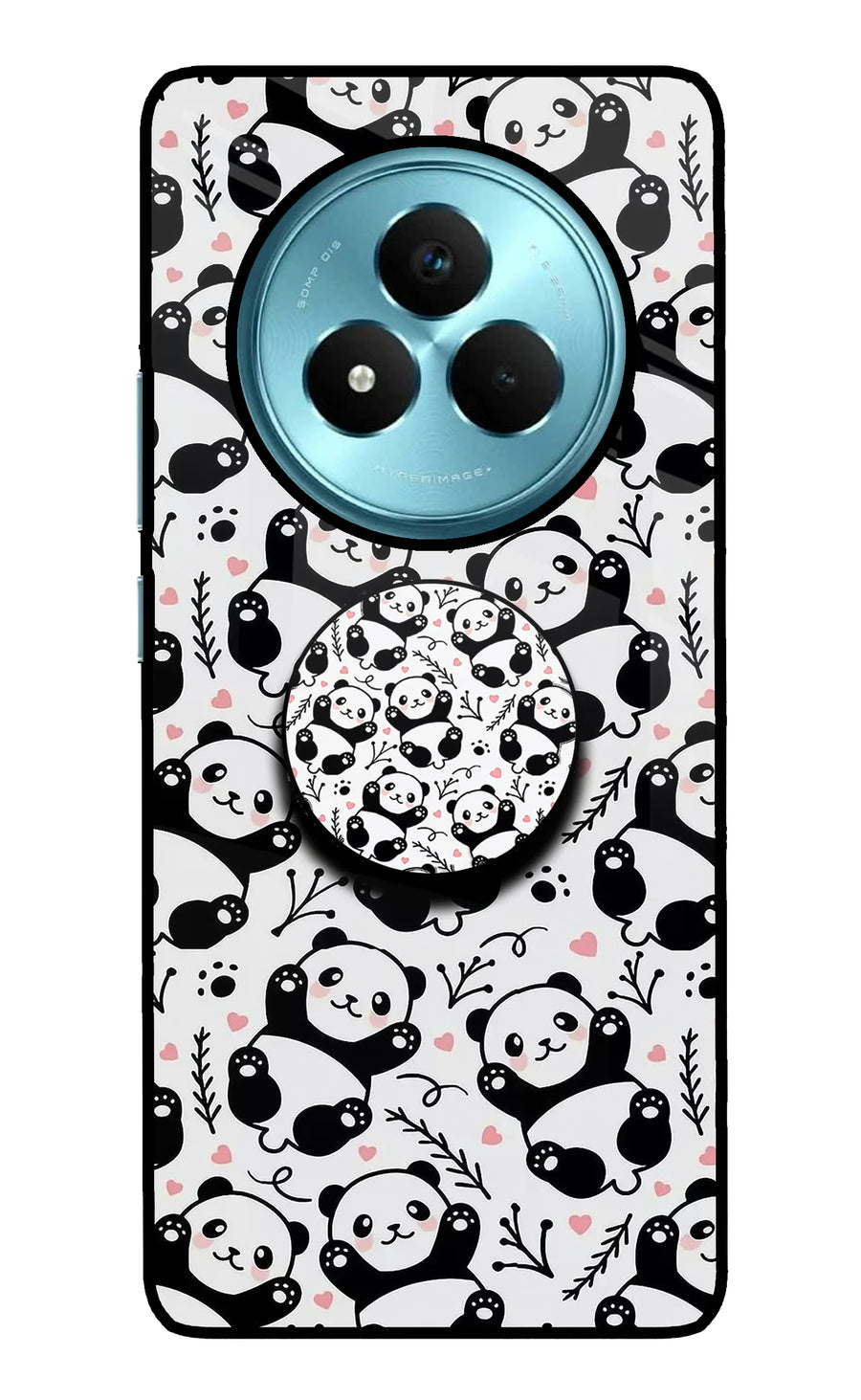 Cute Panda Realme Narzo 80 Pro 5G Pop Case, Metal case