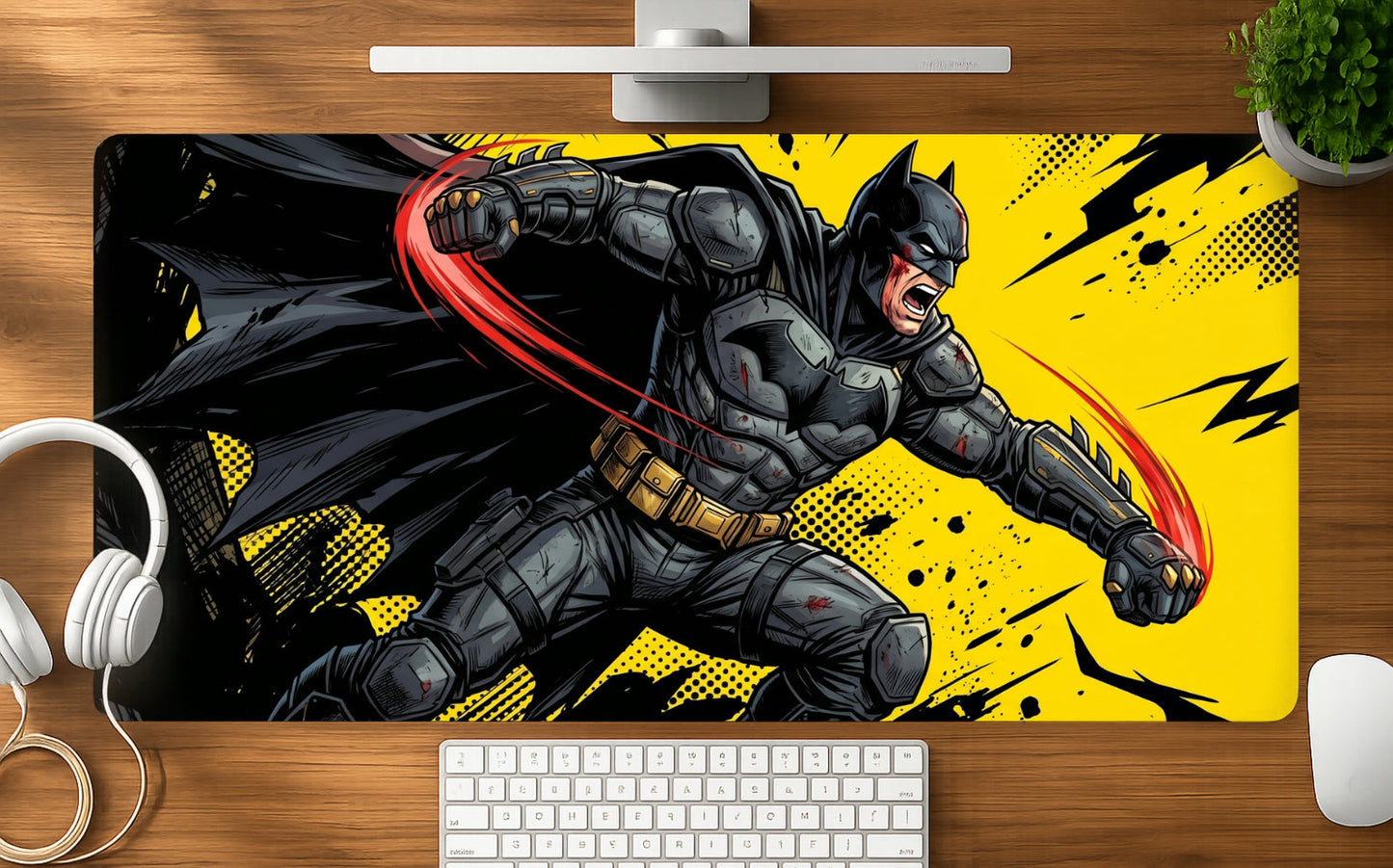 Cape Punch mousepad mockup - 23x11 inch large gaming desk mat by Casekaro