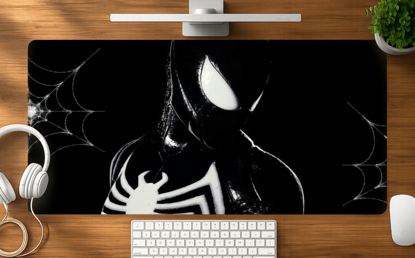 Dark Web mousepad mockup - 23x11 inch large gaming desk mat by Casekaro