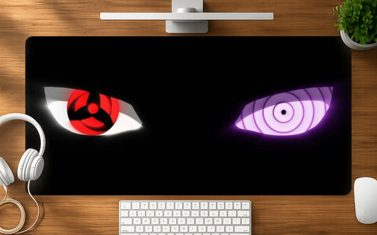 Mystic Eyes mousepad mockup - 23x11 inch large gaming desk mat by Casekaro