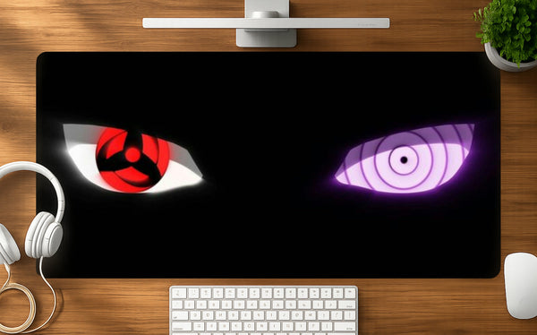 Mystic Eyes mousepad mockup - 23x11 inch large gaming desk mat by Casekaro