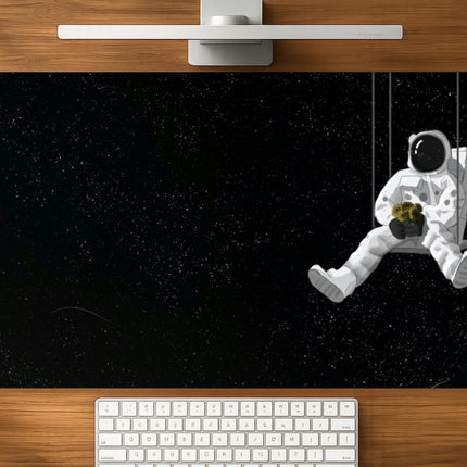 Space Swing mousepad mockup - 23x11 inch large gaming desk mat by Casekaro