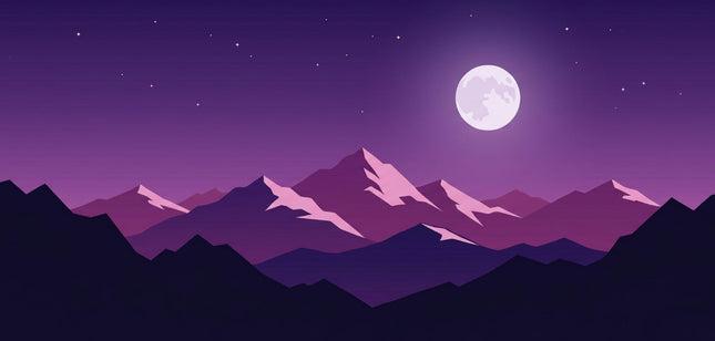 Moon Range mousepad design - 23x11 inch large gaming desk mat by Casekaro