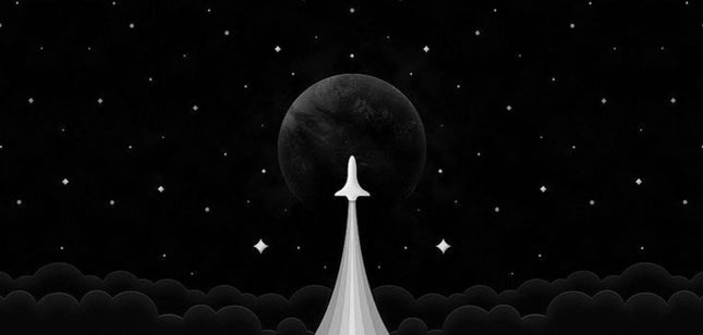 Moonshot mousepad design - 23x11 inch large gaming desk mat by Casekaro