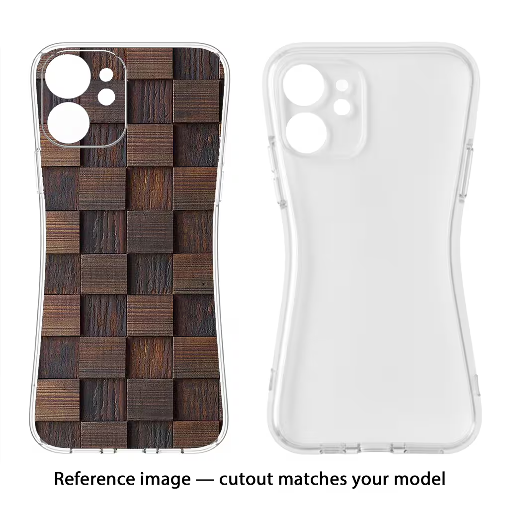 Wooden Cube Design Moto G34 5G Soft Case Back Cover by Casekaro