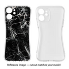 Black Marble Texture Nokia C12/C12 Pro Soft Case Back Cover by Casekaro