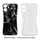 Black Marble Texture iPhone 12 Pro Max Soft Case Back Cover by Casekaro