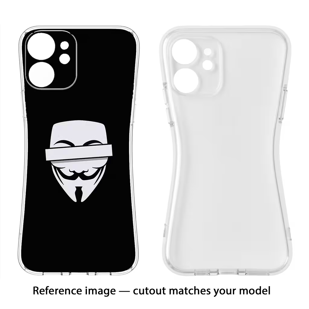 Anonymous Face Vivo T2 Pro 5G Soft Case Back Cover by Casekaro