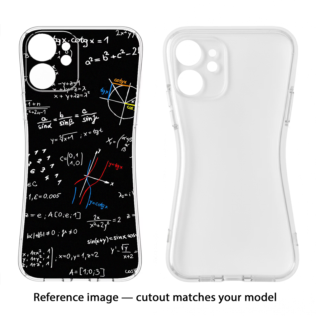 Mathematics Formula iPhone 12 Soft Case Back Cover by Casekaro