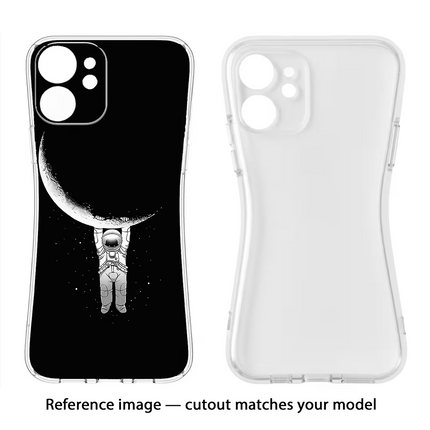 Moon Space Oppo Reno12 5G Soft Case Back Cover by Casekaro