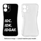 Idc Idk Idgaf Samsung S23 Soft Case Back Cover by Casekaro