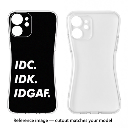 Idc Idk Idgaf Moto Edge 40 Neo Soft Case Back Cover by Casekaro