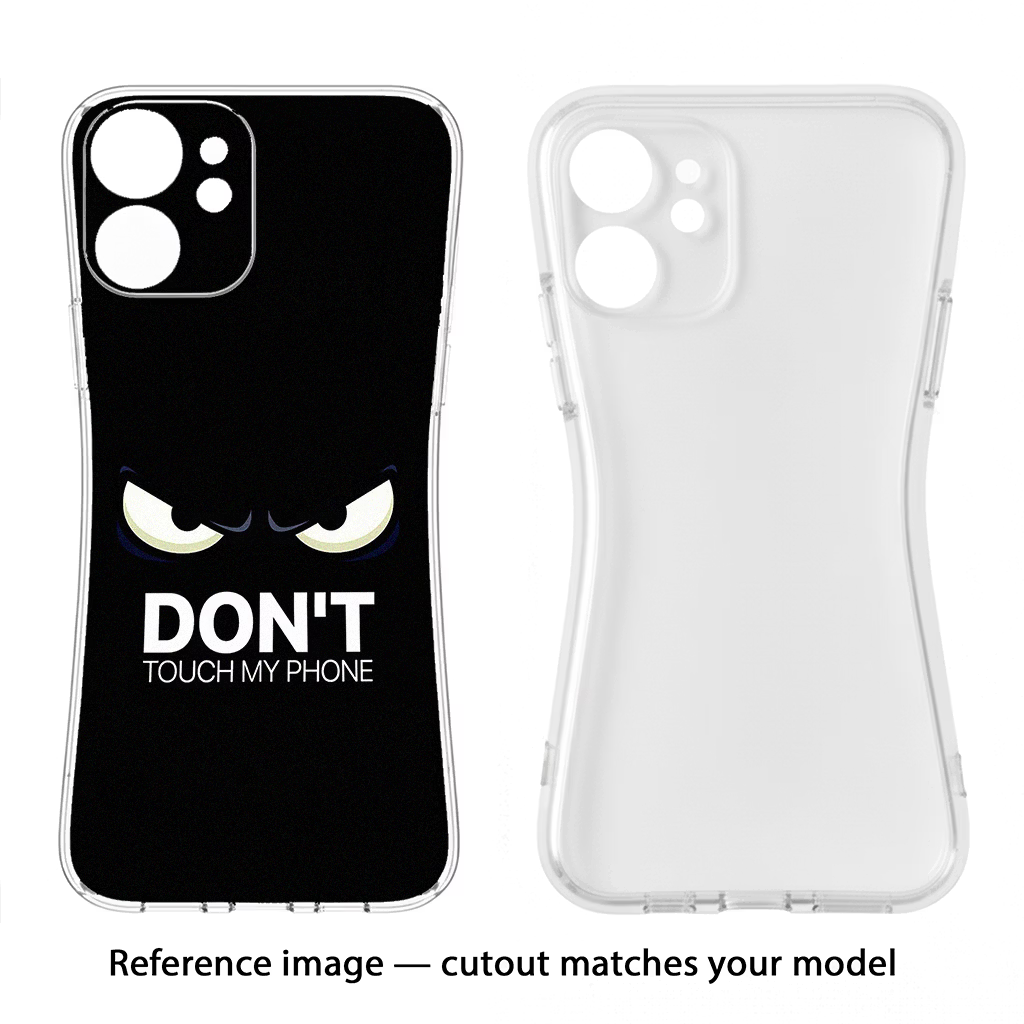 Don'T Touch My Phone Samsung S22 Plus Soft Case Back Cover by Casekaro