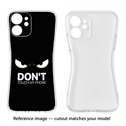 Don'T Touch My Phone Moto Edge 40 Neo Soft Case Back Cover by Casekaro