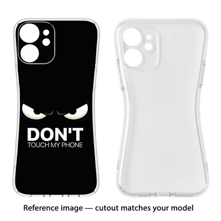 Don'T Touch My Phone Oppo F9/F9 Pro Soft Case Back Cover by Casekaro