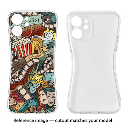 Cinema Abstract Vivo Y16 Soft Case Back Cover by Casekaro
