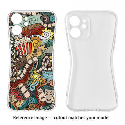 Cinema Abstract Nothing Phone 3A Soft Case Back Cover by Casekaro