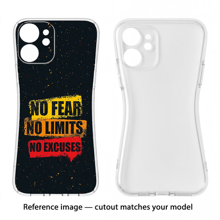 No Fear No Limits No Excuse Moto Edge 40 Neo Soft Case Back Cover by Casekaro