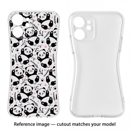 Cute Panda Redmi Note 13 5G Soft Case Back Cover by Casekaro