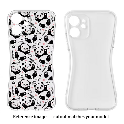 Cute Panda Vivo Y16 Soft Case Back Cover by Casekaro
